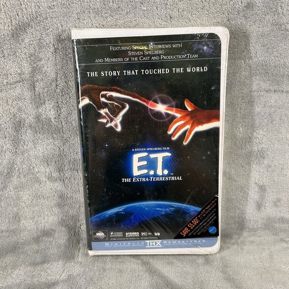 Other - E.T. The Extra-Terrestrial VHS Tape Vintage 1996 Clamshell SEALED‎ MCA Watermark